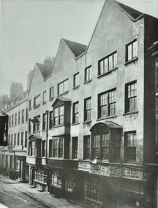 Fetter Lane, rear of Barnards Inn, City of London, 1879