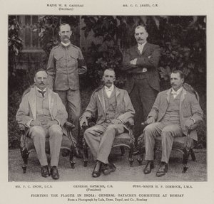 Fighting the Plague in India, General Gatacres Committee at Bombay by English Photographer