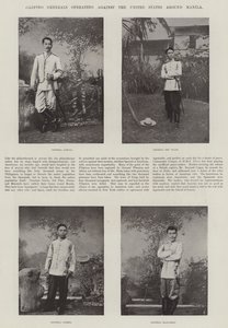 Filipino Generals operating against the United States around Manila by English Photographer