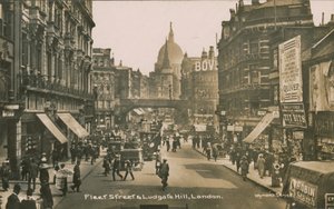Fleet Street and Ludgate Hill, London by English Photographer