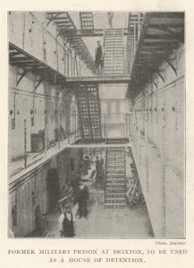 Former Military Prison at Brixton, to be used as a House of Detention by English Photographer