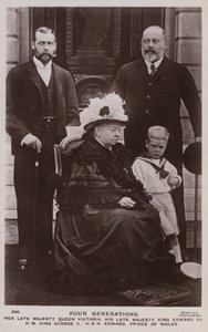 Four generations of British royalty by English Photographer