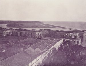 Galle Face and Barracks, Colombo, Ceylon by English Photographer