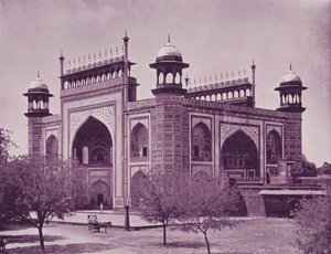 Gate of the Taj, Agra by English Photographer
