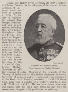 General Sir Henry Norman, New Governor of Chelsea Hospital by English Photographer