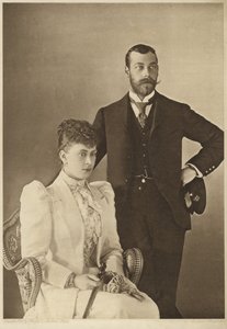 George, Duke of York, and his wife, Princess Mary of Teck by English Photographer