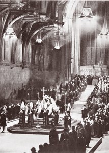 George V Lying in State in Westminster Hall, 1936
