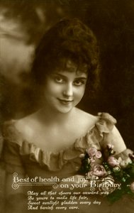 Glamour Postcard