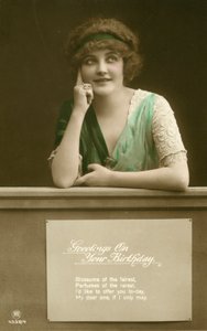 Glamour postcard