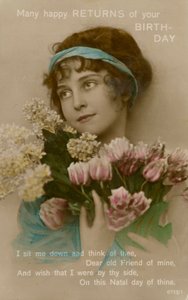 Glamour postcard