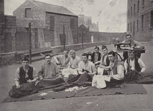 Gordon Highlanders Making Kilts by English Photographer