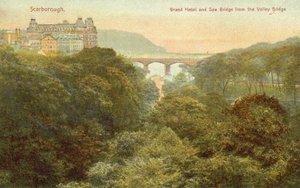 Grand Hotel and bridge, Scarborough by English Photographer