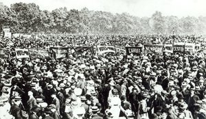 Great Votes for Women Demonstration in Hyde Park, 21st June 1908 by English Photographer