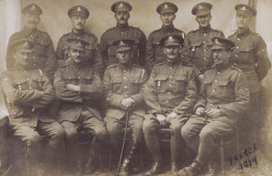 Group of English Soldiers, WW1, France 1917 by English Photographer