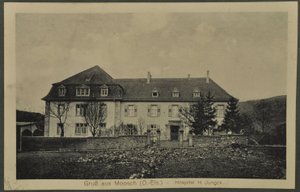 Greetings from Moosch (O.-Els) - Hospital H. Jungck, postcard from Vosges, 1915