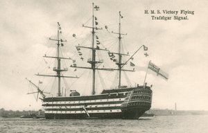 HMS Victory, flying Trafalgar signal