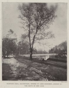Hampden Park, Eastbourne, opened by Lord Rosebery, 12 August, the Drive by the Lake by English Photographer
