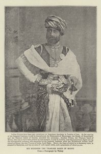 His Highness the Thakore Sahib of Morvi by English Photographer