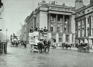 Horse buses in Waterloo Place, 1895