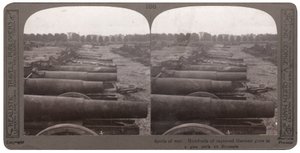 Hundreds of captured German guns in a gun park at Brussels by English Photographer