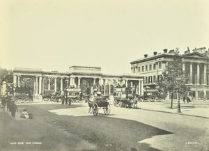 Hyde Park Corner, Westminster: looking north, 1896 by English Photographer
