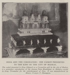 India and the Coronation, the Casket presented to the King by the City of Madras
