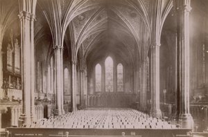 Interior of Temple Church by English Photographer