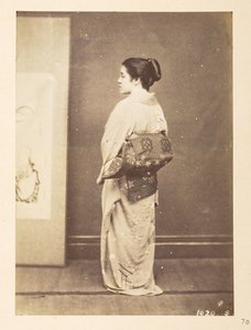 Japanese Woman in Traditional Dress, Lucas Collection: Photographic Record of the World Tour of Charles James and Morton P. Lucas by English Photographer