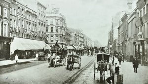 John Lewis, Oxford Street, Westminster LB: looking east by Oxford Circus, 1890