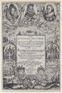 John Smith, The Generall Historie of Virginia, J Dawson for M Sparkes 1624 by English Photographer