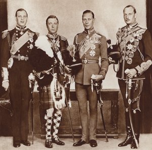 King Edward VIII and his brothers