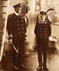 King Edward VIII as Midshipman in H.M.S. Hindustan, 1910 by English Photographer