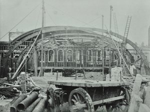 Kings Cross Station: construction work in progress by English Photographer