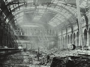 Kings Cross Station: construction work in progress