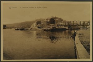 The Citadel and confluence of Sambre and Meuse, Namur, c.1914 by English Photographer