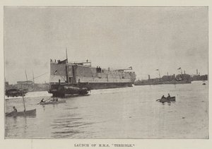 Launch of HMS Terrible
