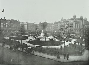 Leicester Square, Westminster: looking north east, 1896 by English Photographer