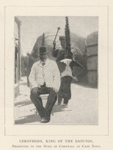 Lerothodi, King of the Basutos, Presented to the Duke of Cornwall at Cape Town