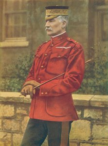 Lieutenant-General Sir Frederick W. E. F. Forestier-Walker, Commanding Line of Communication, South Africa. In Scarlet Undress Patrol Jacket