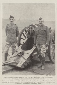 Lieutenant-Colonel Perrott and Captain and Adjutant A C Currie, to Command the Siege Train in South Africa by English Photographer