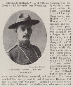 Lieutenant Edward J Holland, Canadian VC by English Photographer