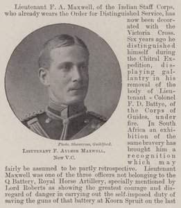 Lieutenant F Aylmer Maxwell, New VC by English Photographer