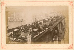London Bridge, late 19th century by English Photographer