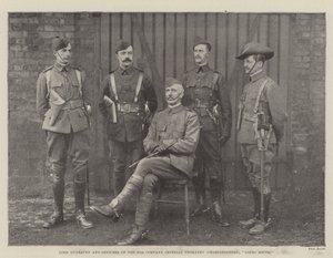 Lord Dunraven and Officers of the 67th Company Imperial Yeomanry (Sharpshooters), going South by English Photographer