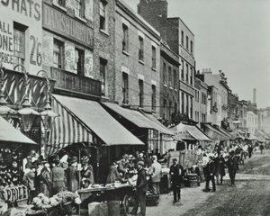 Lower Marsh: looking east, 1896 by English Photographer