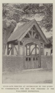 Lych-Gate erected at Dovercourt by the Queen to commemorate the Men who perished in the Walcheren Expedition by English Photographer