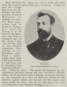 M Beau, New French Minister to Peking