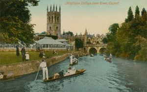 Magdalen College, Oxford, from the river