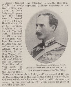 Major-General Sir Ian Hamilton, New Military Secretary at the War Office by English Photographer