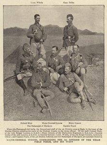 Major-General Symons, Commanding the 1st Division of the Tirah Field Force, and His Staff by English Photographer